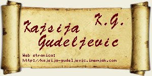 Kajsija Gudeljević vizit kartica